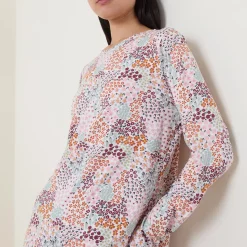 Outlet Flower Bed Night Dress Women Sleepwear