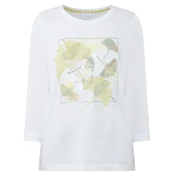 Discount Flower Graphic Long-Sleeved T-Shirt Women Tops