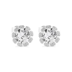 Clearance Flower Stone Stud Earrings Women Earrings