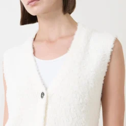 Clearance Fluffy Knitted Vest Women Sweaters & Cardigans