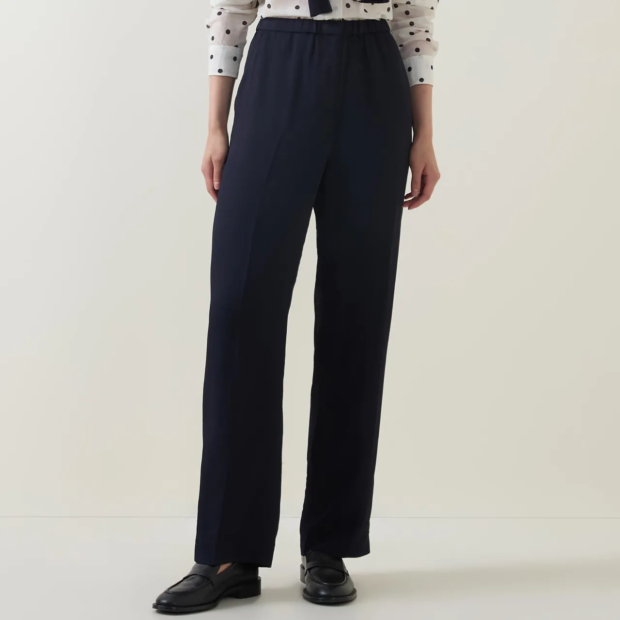 Clearance Fluid Relaxed Trousers Women Trousers & Shorts