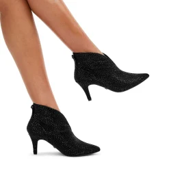Best Flute Heeled Ankle Boots Women Boots