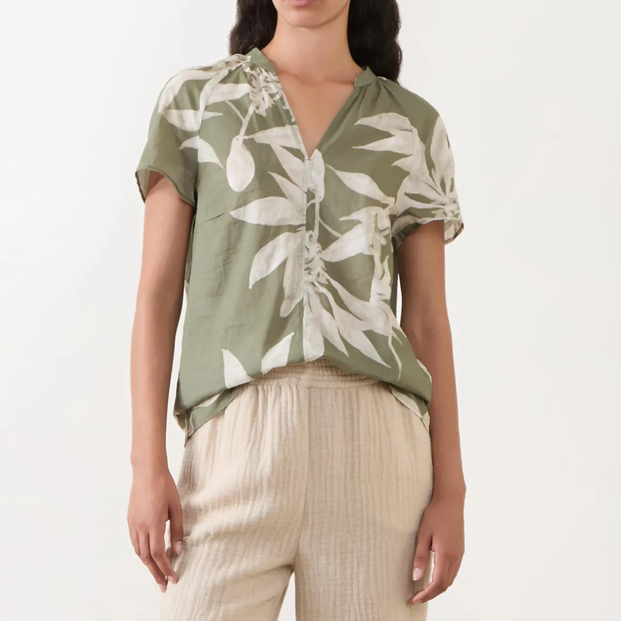 Best Forest Printed Blouse Women Tops