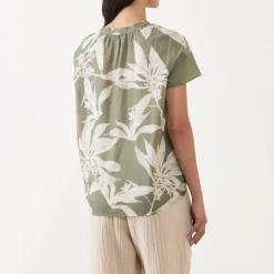 Best Forest Printed Blouse Women Tops