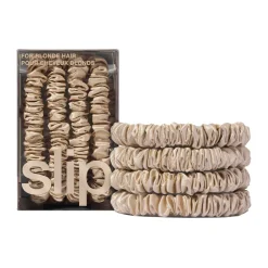 Outlet Four Pack Silk Skinny Scrunchies Women Sleepwear|Hair Accessories