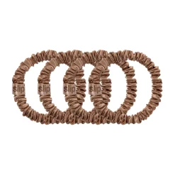 Clearance Four Pack Silk Skinny Scrunchies Women Sleepwear|Hair Accessories