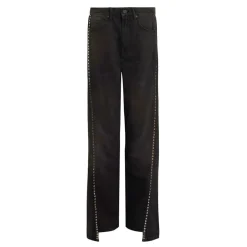Outlet Frankie Studded Wide Leg Jeans Women Denim