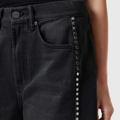 Outlet Frankie Studded Wide Leg Jeans Women Denim