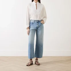 Online Frantz Jacquard Blouse Women Tops