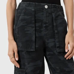 Outlet Freda Camouflage Denim Cargo Trousers Women Trousers & Shorts