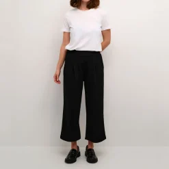 Best Frederikke Mid-Rise Cropped Wide-Leg Trousers Women Trousers & Shorts