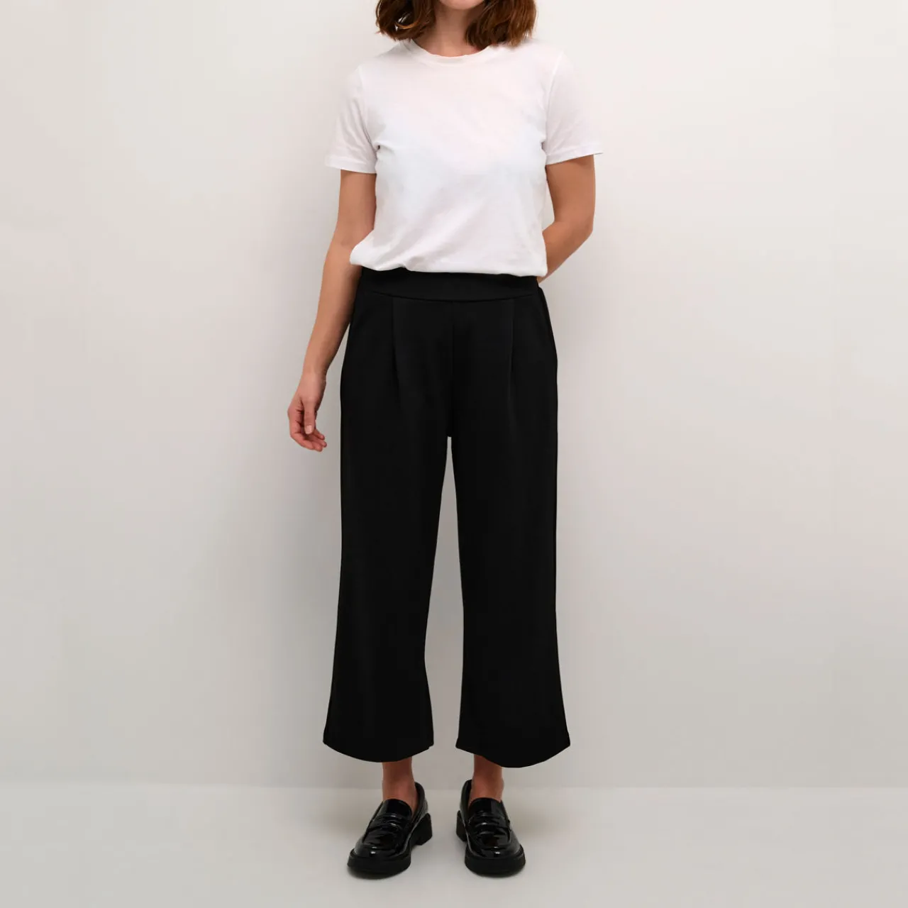 Best Frederikke Mid-Rise Cropped Wide-Leg Trousers Women Trousers & Shorts