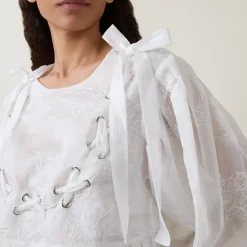 Best Freni Ribbon-Detail Blouse Women Tops