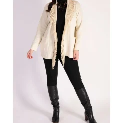 Hot Fringed Open-Front Cardigan Women Sweaters & Cardigans