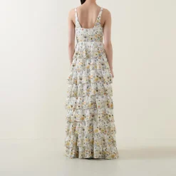 Best Fruma Silk Floral Tiered Dress Women Dresses|Mother Of The Bride