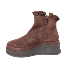 Outlet G1307 Frill-Trim Suede Boots Women Boots