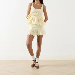 Online Gabriette Broderie Mini Skirt Women Skirts