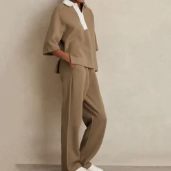 Best Gaia Interlock Wide Leg Track Pants Women Trousers & Shorts