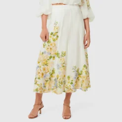 Discount Gardenia Printed Skirt Women Skirts