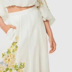 Discount Gardenia Printed Skirt Women Skirts