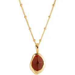 Sale Garnet Stepping Stone Pendant Necklace Women Necklaces