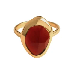 Hot Garnet Stepping Stone Ring Women Rings