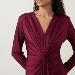 New Gathered Draped Fitted Dress Women Dresses|Occasion Dressing