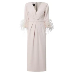 Discount Gathered Feather-Trim Dress Women Dresses|Mother Of The Bride