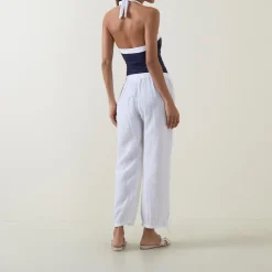 Gauze Ankle Graze Trousers Women Swimwear & Beachwear