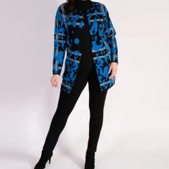Clearance Geometric Animal Knit Cardigan Women Sweaters & Cardigans