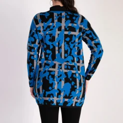 Clearance Geometric Animal Knit Cardigan Women Sweaters & Cardigans