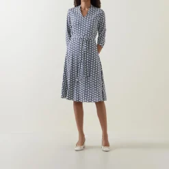 Discount Geometric Belted Dress Women Dresses