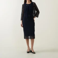 Geometric High-Waist Pencil Skirt Women Skirts