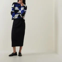 Geometric Knitted Sweater Women Sweaters & Cardigans