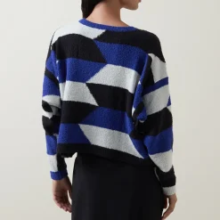 Geometric Knitted Sweater Women Sweaters & Cardigans