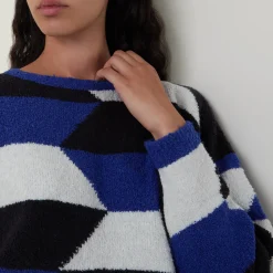 Geometric Knitted Sweater Women Sweaters & Cardigans