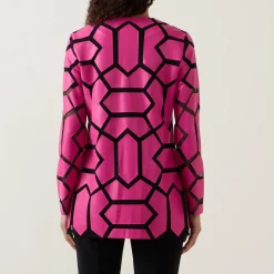 Discount Geometric Open Front Jacket Women Coats & Jackets