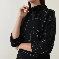 Online Geometric Print Dress Women Dresses