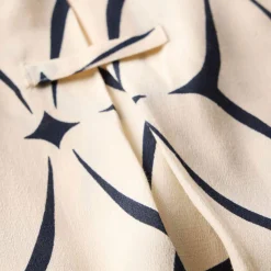 Online Geometric Print Resort Shirt Women Tops