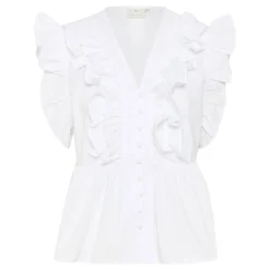 Best Gerid Flounce Blouse Women Tops