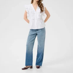 Best Gerid Flounce Blouse Women Tops
