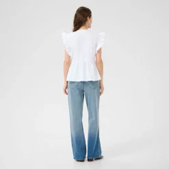 Best Gerid Flounce Blouse Women Tops