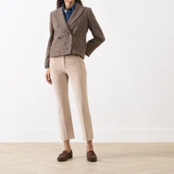 Clearance Gerusia Double-Breasted Check Blazer Women Coats & Jackets