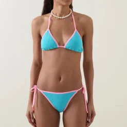 Clearance Gina Contrast Triangle Two-Piece Bikini Set Women Swimwear & Beachwear