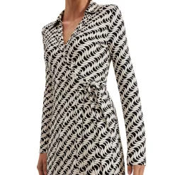 Hot Gina Geo Wrap Dress Women Dresses