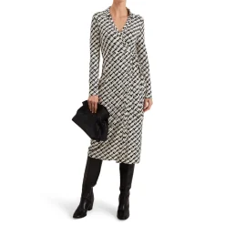 Hot Gina Geo Wrap Dress Women Dresses