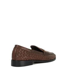 Outlet Ginello Woven Penny Loafers Women Flats