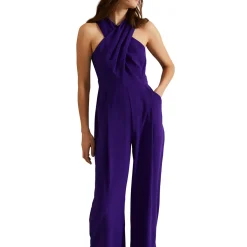 Hot Giorgia Crossover Wide-Leg Jumpsuit Women Jumpsuits