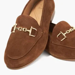 Outlet Glair Suede Snaffle Trim Loafers Women Loafers