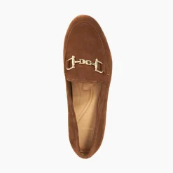 Outlet Glair Suede Snaffle Trim Loafers Women Loafers